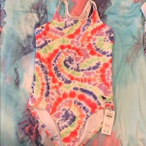 Abercrombie One Piece Swimsuit Tie Dye NWT